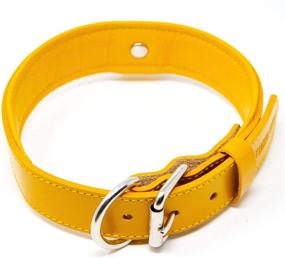 img 3 attached to Premium Full Grain Leather Collar with Deluxe Padding - Logical Leather's Finest