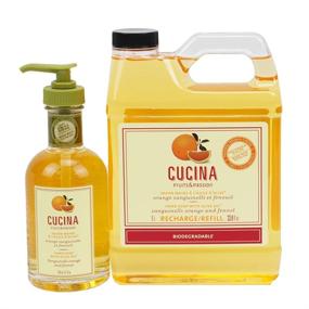 img 4 attached to Cucina Hand Soap: Sanguinelli Orange and Fennel - 200ml & 1L Refill Set