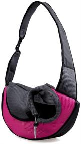 img 3 attached to APABEZY Dog Sling Carrier: Breathable Mesh Hand-Free Bag for Small Dogs & Cats up to 5 lbs - Perfect Gift