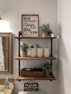 industrial bookcase floating shelves shelving logo