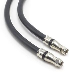 img 3 attached to 🔌 High Definition 50 Feet RG-11 Coaxial Cable with Compression Connectors - Black