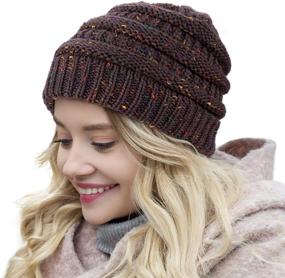 img 4 attached to Shuangjishan Beanie Trendy Winter Slouchy Outdoor Recreation and Outdoor Clothing