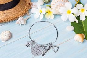 img 3 attached to Stainless Steel Graduation Gift Bangle Bracelet 2021 - Celebrate Academic Achievements with Congrats Grad Jewelry