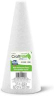 🌟 white craftfōm cone - 3.7" x 8.9" - by floracraft logo