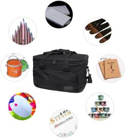 img 1 attached to 🎨 Oxford Portable Artist Carrying Bag Case Box: Organize Your Art/Craft Supplies on-the-go with this Waterproof Tote Bag for Brushes, Palette, Pencils, Oils & Paints