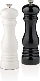 img 4 attached to 🌶️ Le Creuset Salt and Pepper Mill Set, 8" x 2 1/2" – Black & White: Premium Seasoning Duo