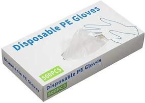 img 3 attached to 🧤 Oelan 500 Pieces Plastic Disposable Gloves - Transparent, One Size Fits Most - Ideal for Cooking and Food Handling - 500 PCS/Box