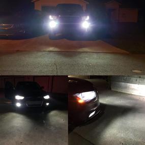 img 2 attached to 💡 Alla Lighting 2504 PSX24W LED Fog Lights Bulbs - 2800lm Xtreme Super Bright Replacement - 5730 33-SMD 12276, 6000K Xenon White