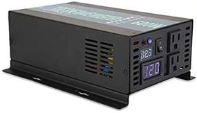 img 3 attached to ⚡ 600W Pure Sine Wave Inverter 12V DC to 120V AC Power Converter with 1200W Surge Capacity