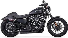 img 4 attached to Vance & Hines 47229 черные короткие выстрелы ступенчатая полная система выпуска - Harley Sportster 2014-2018 модель.