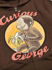 img 3 attached to Cheerful Curious George Hoodie for Boys: Character-inspired Style & Comfort