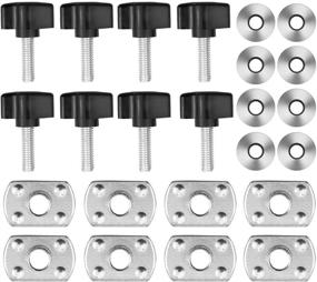 img 4 attached to 🔧 Quick Removal Fastener Kit for Jeep Wrangler YJ TJ JK JKU Sports Sahara Freedom Rubicon X & Unlimited X 2 Door 4 Door - Universal Hard Top Thumb Screw and Nut Set (1995-2018 Compatible)