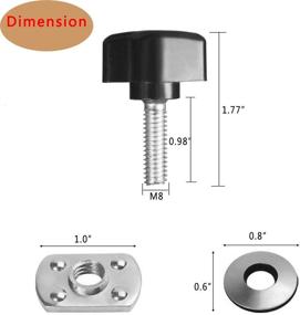 img 2 attached to 🔧 Quick Removal Fastener Kit for Jeep Wrangler YJ TJ JK JKU Sports Sahara Freedom Rubicon X & Unlimited X 2 Door 4 Door - Universal Hard Top Thumb Screw and Nut Set (1995-2018 Compatible)