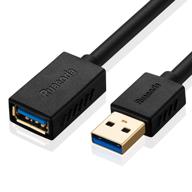 12-ft usb 3.0 extension cable by ruaeoda - superspeed usb 3.0 type a male to female extension cord for xbox, printer, playstation, usb flash drive, card reader, hard drive logo