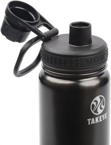 img 3 attached to Stay Hydrated on the Go with Takeya Actives 18oz Insulated Stainless Water Bottle, Slate