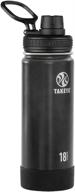 stay hydrated on the go with takeya actives 18oz insulated stainless water bottle, slate логотип