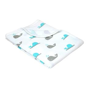 img 4 attached to 🐋 American Baby Company Aqua Whale Cotton Swaddle Blanket: Soft & Breathable, 30 X 40, for Boys & Girls - Single Pack