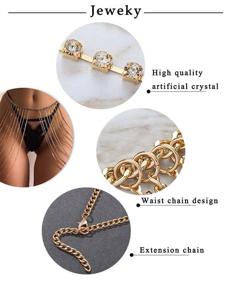 img 1 attached to Crystal Rhinestone Nightclub Accessories Jewelry