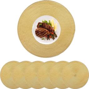 img 4 attached to 🍽️ Non-Slip Kitchen Placemats: Resistant & Durable, Ideal for Every Table Diameter