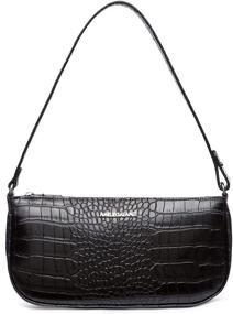 img 4 attached to Black Leather Shoulder Purses Handbags 02 for Women's Fashion: Handbags & Wallets