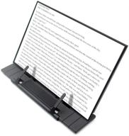 black metal desktop document book holder with 7 adjustable positions (black2) logo