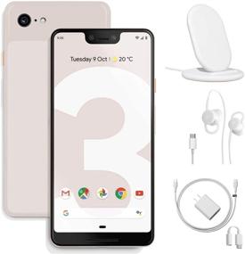 img 4 attached to 📱 Google Pixel 3 64GB Unlocked Cell Phone Bundle Set with Stand, Wired Earbuds, and Charger - Not Pink