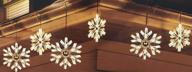 90 led snowflake icicle lights with duracasa gutter hooks, 6-foot lighted length - 7.5-foot total length логотип