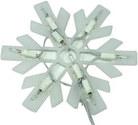 img 2 attached to 90 LED Snowflake Icicle Lights with DURACASA Gutter Hooks, 6-Foot Lighted Length - 7.5-Foot Total Length