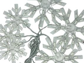 img 1 attached to 90 LED Snowflake Icicle Lights with DURACASA Gutter Hooks, 6-Foot Lighted Length - 7.5-Foot Total Length