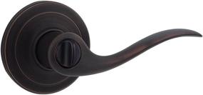 img 2 attached to 🔒 Enhanced Kwikset Tustin Bed/Bath Lever with Microban Antimicrobial Protection - Venetian Bronze Finish