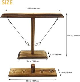 img 1 attached to PXShpot Hook and Ring Interactive Game with Shot Ladders Bundle - Ultimate Adult Hook and Toss Game for Indoor and Outdoor Fun at Home or Parties