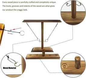 img 3 attached to PXShpot Hook and Ring Interactive Game with Shot Ladders Bundle - Ultimate Adult Hook and Toss Game for Indoor and Outdoor Fun at Home or Parties