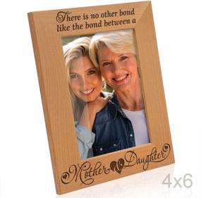 img 2 attached to 👩 KATE POSH Engraved Wood Picture Frame: Celebrate the Unbreakable Bond of Mother & Daughter (4" x 6" Vertical)