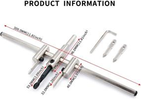 img 2 attached to 🔧 Versatile and Convenient: LAIWEI 30mm 300mm Adjustable Circle Drywall Tool