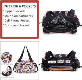 img 1 attached to Натуральные кожаные сумки с несколькими ручками XS160773 для женщин в стиле хобо - сумки и кошельки.