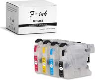 efficient replacement: f-ink empty refillable ink cartridge for brother lc201 lc203 lc203xl, compatible with brother mfc-j4320dw j4420dw j4620dw j5520dw j5620dw j5720dw printers logo