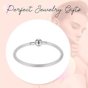 img 1 attached to ✨ La Menars Love Forever Bracelets for Pandora Charms: Exquisite 925 Sterling Silver CZ Bracelets - Perfect Mother’s Day & Birthday Gift for Women and Girls (17/19/21 Centimeters)