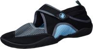 stylish and protective: body glove women's namaste water shoe in black/gulf stream logo