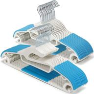 tinfol dry wet hangers - space saving clothes hangers: 30pc plastic non-slip pads, perfect for all clothing логотип