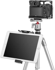 img 2 attached to 📱 Versatile SmallRig Metal Holder for iPad Tripod Mount Adapter: Secure iPad Mini Air Pro Surface Pro (7.9” to 12.9”) with 2 Cold Shoe, 1/4" Screw, and Acra Swiss Standard Plate – Universal Tablet Clamp