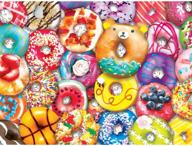 🍩 twbb 5d diy diamond painting kit: colorful doughnut pattern, full drill embroidery for adults & kids - 12"x16 logo