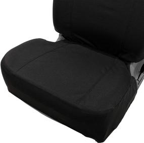 img 1 attached to 🚗 Carhartt Universal Low Back Seat Cover Review: Black Single Seat Protector