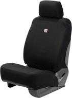 🚗 carhartt universal low back seat cover review: black single seat protector logo
