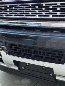 img 1 attached to Duramax Edition Mountains2Metal Bumper Grille Insert for 2015-2019 Sierra 2500 3500 HD M2M #700-60-1
