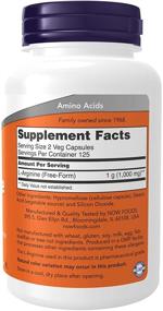img 3 attached to 💊 Now Foods L-Arginine Supplements - 500mg Nitric Oxide Precursor Amino Acid - 250 Count, 0.0176 Ounce
