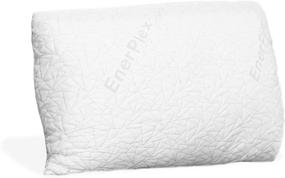 img 4 attached to 🌙 EnerPlex Shredded Memory Foam Pillow - 1 Pack Queen Size, Cooling Viscose Cover Derived from Bamboo - Adjustable Bed Pillows for Stomach & Side Sleepers