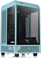 thermaltake tower 100 turquoise edition: премиальный мини-башня компьютерного корпуса с закаленным стеклом и поддержкой mini-itx - ca-1r3-00sbwn-00 логотип