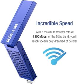 img 3 attached to High-Speed USB WiFi Adapter AC1900Mbps - Dual Band 5GHz/2.4GHz Wireless USB Network Adapters for PC/Mac, Lightning Fast USB 3.0 Connectivity