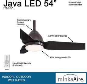 img 3 attached to 🌀 Minka-Aire F753L-KA Java 54-Inch LED Ceiling Fan with Kocoa Finish