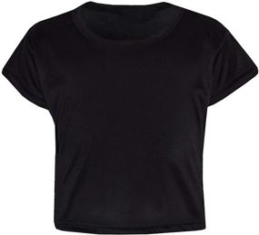 img 2 attached to Loxdonz Girls Basic Sleeve T Shirt Sports & Fitness and Other Sports